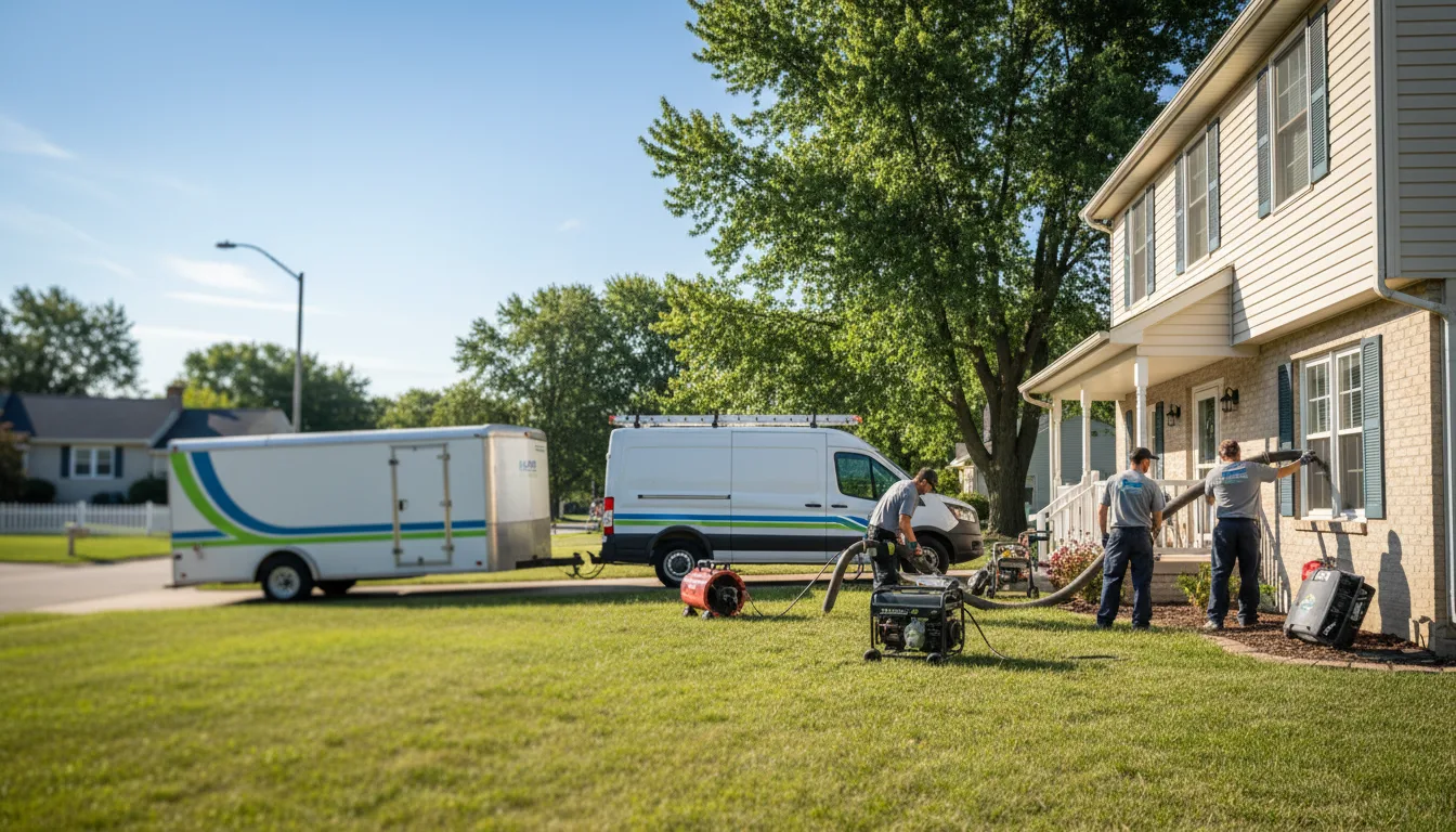 Flooded Basement Restoration And Cleanup With Repair in Machesney Park, IL near me